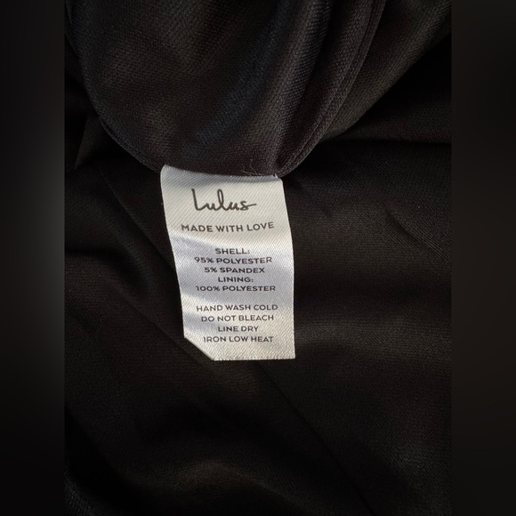 NWOT | Lulus | Sophisticated Poise Black Bow One-Shoulder Maxi Dress | Sz S - Picture 9 of 11